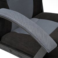 Игровое (геймерское) кресло TetChair Driver (флок/ткань, черный/серый) - Превью изображения №11 — Интернет-магазин Time-Shop