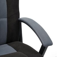 Игровое (геймерское) кресло TetChair Driver (флок/ткань, черный/серый) - Превью изображения №10 — Интернет-магазин Time-Shop