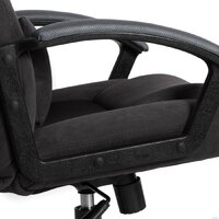 Игровое (геймерское) кресло TetChair Driver (флок/ткань, черный/серый) - Превью изображения №9 — Интернет-магазин Time-Shop