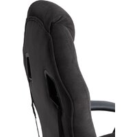 Игровое (геймерское) кресло TetChair Driver (флок/ткань, черный/серый) - Превью изображения №7 — Интернет-магазин Time-Shop