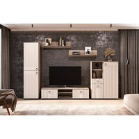 Тумба Mio Tesoro Вудхилл для телевидеоаппаратуры (эндгрейн/меланж) - Превью изображения №3 — Интернет-магазин Time-Shop