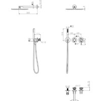 Душевая система  Grocenberg GB5090 (черный матовый) - Превью изображения №11 — Интернет-магазин Time-Shop