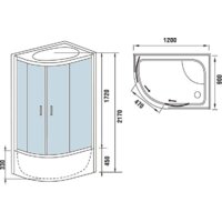 Душевая кабина WeltWasser WW500 Halle 1204 R - Превью изображения №16 — Интернет-магазин Time-Shop