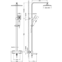 Душевая система  Timo Tetra-Thermo SX-0169/03 (черный) - Превью изображения №2 — Интернет-магазин Time-Shop
