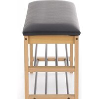 Банкетка Halmar ST-11 (черный/дуб натуральный) - Превью изображения №3 — Интернет-магазин Time-Shop