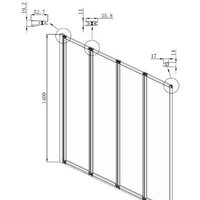 Стеклянная шторка для ванны Ambassador Bath Screens 16041111L 100 - Превью изображения №5 — Интернет-магазин Time-Shop