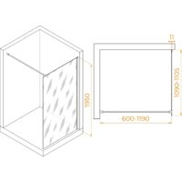 Душевая стенка RGW WA-002W 35100211-15 110 (белый/прозрачное стекло) - Превью изображения №2 — Интернет-магазин Time-Shop