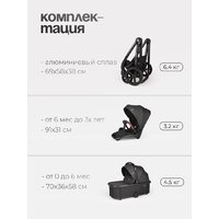 Универсальная коляска Tomix Selena 2в1 P02 (черный) - Превью изображения №17 — Интернет-магазин Time-Shop