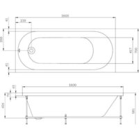 Ванна AM.PM X-Joy 160x70 W94A-160-070W-A1 - Превью изображения №11 — Интернет-магазин Time-Shop