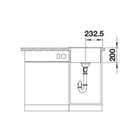 Кухонная мойка Blanco Naya 45 527126 (мягкий белый) - Превью изображения №5 — Интернет-магазин Time-Shop