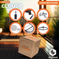 Офисное кресло TetChair Cloude Home (рогожка серо-бежевый) - Превью изображения №7 — Интернет-магазин Time-Shop