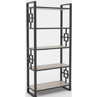 Hype Mebel Квадро 50x200 (черный/дуб галифакс натуральный)