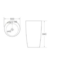 Умывальник SantiLine SL-4004C - Превью изображения №2 — Интернет-магазин Time-Shop