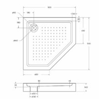 Душевой поддон BelBagno TRAY-BB-P-90-15-W 90x90 - Превью изображения №7 — Интернет-магазин Time-Shop