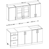 Готовая кухня Senira Вяселка 2/1 1.8м - Превью изображения №2 — Интернет-магазин Time-Shop