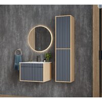  Onika Тумба под умывальник Дайлер 60 106151 (графит/дуб сонома) - Превью изображения №5 — Интернет-магазин Time-Shop