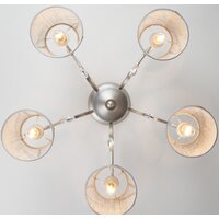 Люстра средней высоты Евросвет Liona 60065/5 (серебристый) - Превью изображения №3 — Интернет-магазин Time-Shop