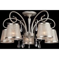 Люстра средней высоты Евросвет Liona 60065/5 (серебристый) - Превью изображения №2 — Интернет-магазин Time-Shop