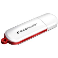 USB Flash Silicon-Power LuxMini 320 64GB (белый/красный) - Превью изображения №2 — Интернет-магазин Time-Shop