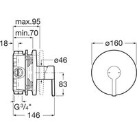 Смеситель без скрытого механизма Roca Naia A5A2B96RG0 - Превью изображения №2 — Интернет-магазин Time-Shop