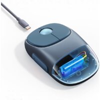 Мышь Ugreen Fun+ MU102 90538 (серый/темно-синий) - Превью изображения №2 — Интернет-магазин Time-Shop