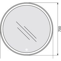  BelBagno Зеркало SPC-RNG-700-LED-TCH - Превью изображения №4 — Интернет-магазин Time-Shop