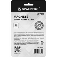 Набор магнитов BRAUBERG Super 237481 (6шт) - Превью изображения №4 — Интернет-магазин Time-Shop