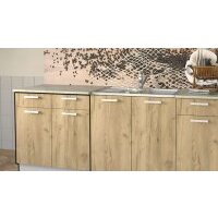 Шкаф напольный Интерлиния Компо НШ80рш2 (дуб золотой) - Превью изображения №2 — Интернет-магазин Time-Shop