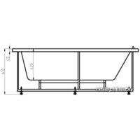 Ванна Aquatek Лея 170x75 без гидромассажа (слив слева) - Превью изображения №4 — Интернет-магазин Time-Shop