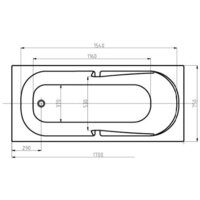 Ванна Aquatek Лея 170x75 без гидромассажа (слив слева) - Превью изображения №5 — Интернет-магазин Time-Shop