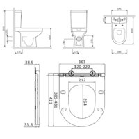 Унитаз напольный AM.PM Spirit CK70DC - Превью изображения №5 — Интернет-магазин Time-Shop