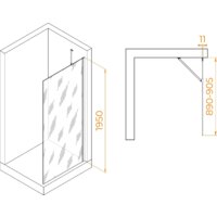 Душевая стенка RGW WA-102 351010209-11 90 (хром/прозрачное стекло) - Превью изображения №2 — Интернет-магазин Time-Shop