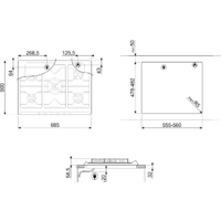 Варочная панель Smeg SRV876AVOGH2 - Превью изображения №2 — Интернет-магазин Time-Shop