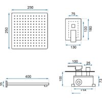 Душевая система  Rea Fenix REA-P8401 (золотой) - Превью изображения №8 — Интернет-магазин Time-Shop