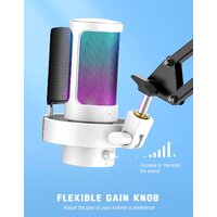 Проводной микрофон FIFINE A8 (белый) - Превью изображения №6 — Интернет-магазин Time-Shop