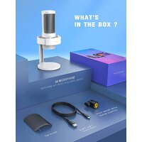 Проводной микрофон FIFINE A8 (белый) - Превью изображения №8 — Интернет-магазин Time-Shop