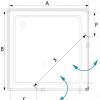 Душевой уголок RGW SV-33B 90x90 - Превью изображения №3 — Интернет-магазин Time-Shop