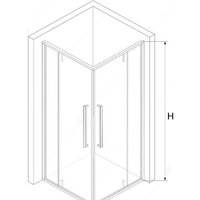 Душевой уголок RGW SV-33B 90x90 - Превью изображения №2 — Интернет-магазин Time-Shop