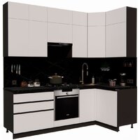 ВерсоМебель Эко Премиум 1.2x2.4 правая (белый фасадный/ст. тунис)