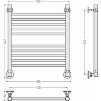Полотенцесушитель Сунержа Аксиома-10 60x50 00661-6050 - Превью изображения №5 — Интернет-магазин Time-Shop