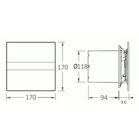 Осевой вентилятор CATA E-120 GT - Превью изображения №2 — Интернет-магазин Time-Shop