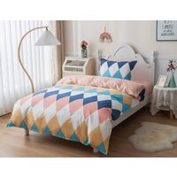 1.5-спальный комплект постельного белья Sofi De MarkO Ромбики Дет-769 (цветной) - Превью изображения №2 — Интернет-магазин Time-Shop
