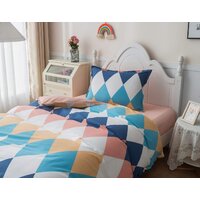 1.5-спальный комплект постельного белья Sofi De MarkO Ромбики Дет-769 (цветной) - Превью изображения №3 — Интернет-магазин Time-Shop