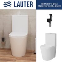 Lauter W76 P-TRAP 21122762 + гигиенический душ Mild 21LT072BM (горизонтальный выпуск)