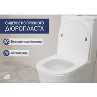 Унитаз напольный Lauter W76 P-TRAP 21122762 + гигиенический душ Mild 21LT072BM (горизонтальный выпуск) - Превью изображения №5 — Интернет-магазин Time-Shop