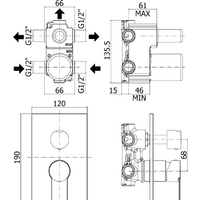 Смеситель Paffoni Tango TA019CR - Превью изображения №2 — Интернет-магазин Time-Shop