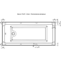 Ванна Aquanet Grace 170x75 00312397 - Превью изображения №11 — Интернет-магазин Time-Shop