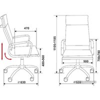 Офисное кресло Бюрократ CH-993/Grey - Превью изображения №5 — Интернет-магазин Time-Shop