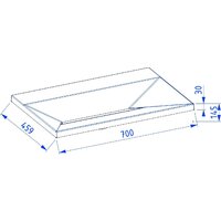 Умывальник Lauter Nelli 70 (бетон кварц) - Превью изображения №2 — Интернет-магазин Time-Shop