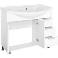  Style Line Тумба под умывальник Жасмин 100 3 ящика (для классической раковины) - Превью изображения №2 — Интернет-магазин Time-Shop